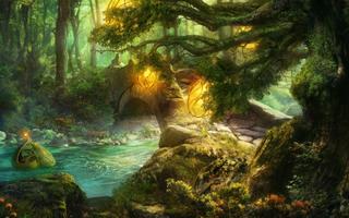 Fantasy Forest Live Wallpaper poster
