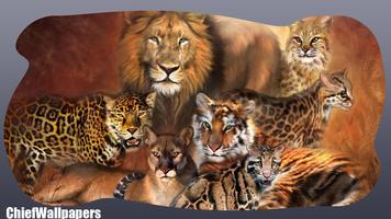 Tiger Versus Lion Wallpaper capture d'écran 3