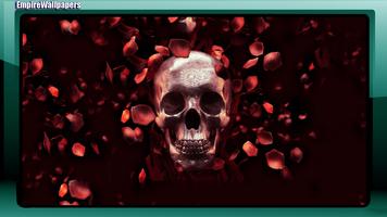 Skull And Roses Wallpaper تصوير الشاشة 1