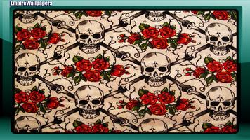 Skull And Roses Wallpaper imagem de tela 2