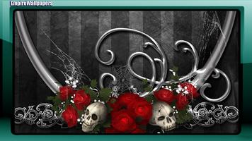 Skull And Roses Wallpaper capture d'écran 3