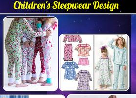 Design de pyjamas pour enfants Affiche