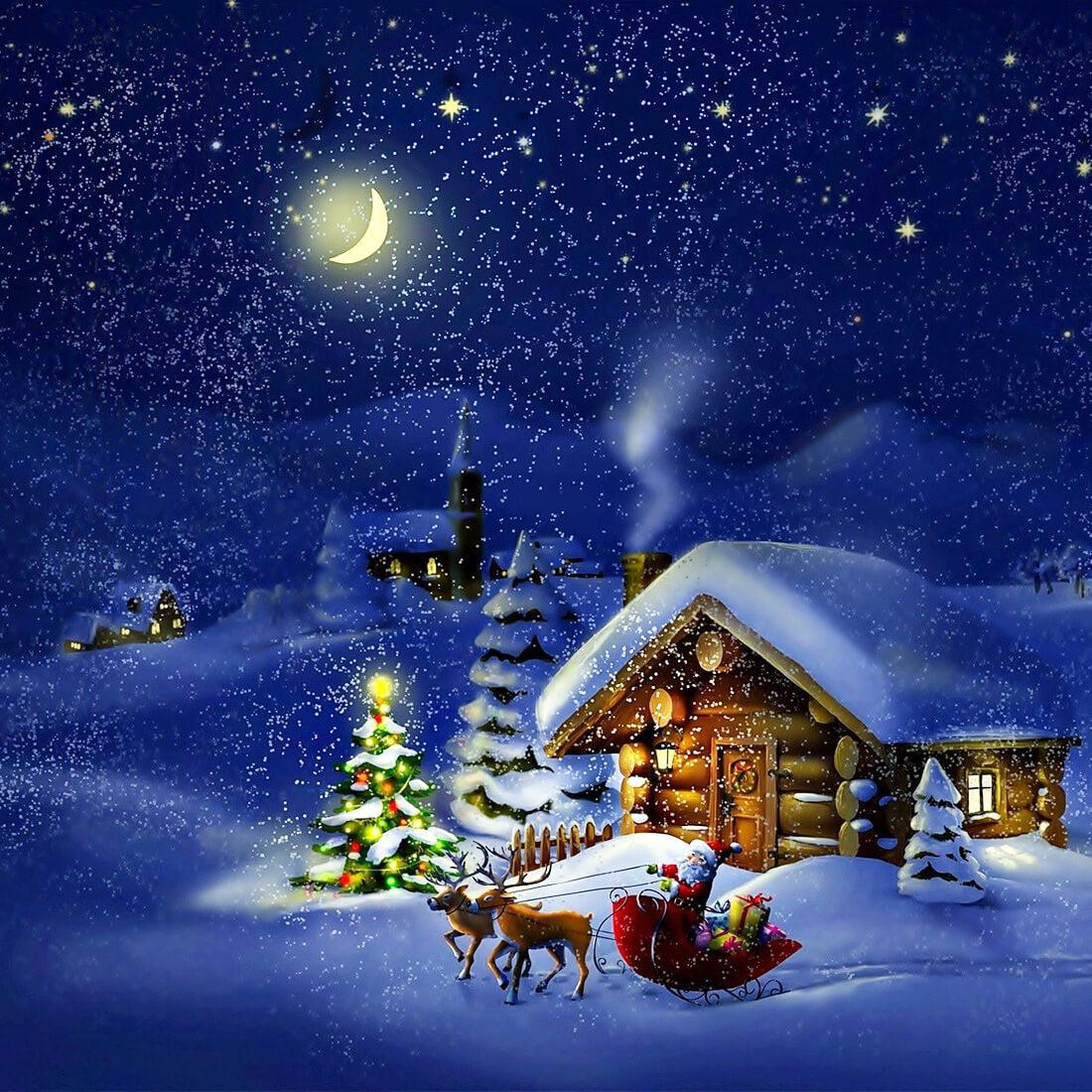 Sfondi Natalizi Live.Christmas Night Live Wallpaper For Android Apk Download