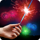 Christmas Fireworks Sparkler ไอคอน