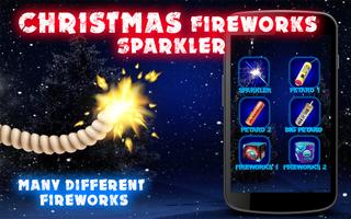 Christmas Fireworks Sparkler Affiche