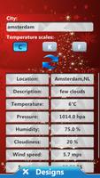 Noel widget horloge meteo Affiche