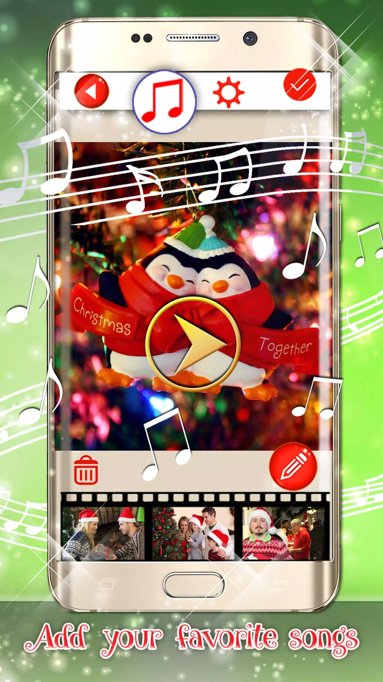 Download do APK de Colagem de Fotos com Musica 🎥 Montagem de Natal para  Android