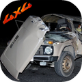 Russian Lada Niva Pickup Crush