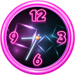 Néon horloge analogique widget