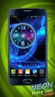 Neon Analog Clock Widget اسکرین شاٹ 2