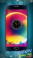 Neon Analog Clock Widget اسکرین شاٹ 3