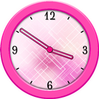Rose horloge analogique widget icône