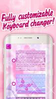 Rosa Schmetterling Tastatur Screenshot 1