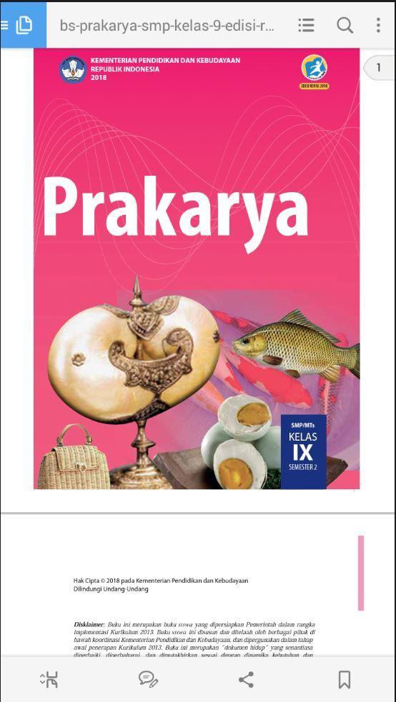 Prakarya Smp Kelas 9 Revisi 2018 Bs For Android Apk Download