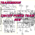 Circuit Power Train Car ไอคอน