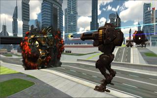 3D Robot Battle : City Wars Poster