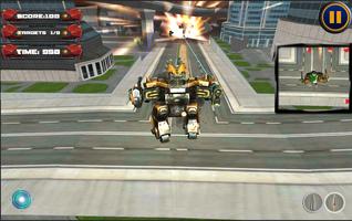 3D Robot Battle : City Wars captura de pantalla 2