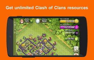 Coc Cheat for Clash of Clans Affiche