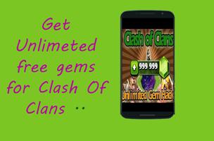 Gems sheet for Clash Prank تصوير الشاشة 2