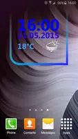Clean Digital Clock penulis hantaran