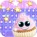 Galaxy Glitter Tasty Cupcake Keyboard Theme APK