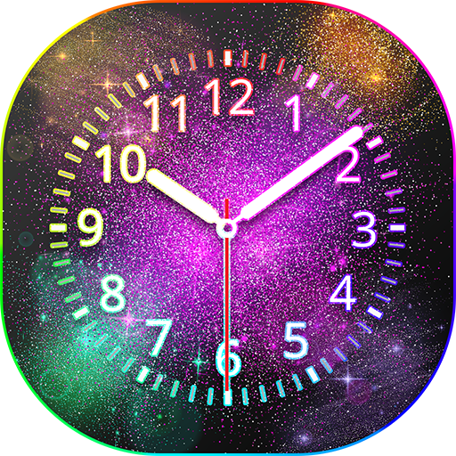 Glitter Clock Live Walpaper