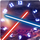 Sabre Laser Horloge Fond d'Écran APK