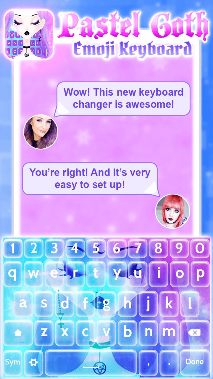 Pastel Goth Emoji Keyboard APK for Android Download