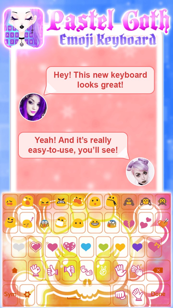 Pastel Goth Emoji Keyboard APK for Android Download
