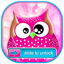 Hibou Rose Écran de Verrouillage APK