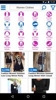 Vêtements shopping en ligne Affiche