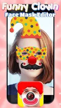 Android 用の 面白いピエロフェイスマスク写真 加工 アプリ Apk をダウンロード