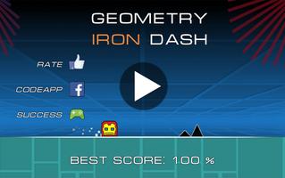 Geometry Iron Dash Affiche