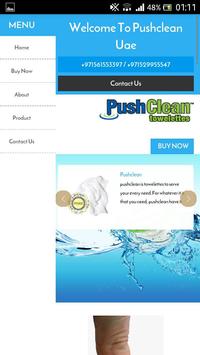 Push Clean مناديل طبيعي screenshot 1