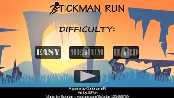 Poster Stickman Run
