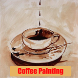 Peinture à café icône