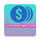 آیکون‌ Coins and Spin Link