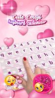 Cute Emoji Keyboard Customizer اسکرین شاٹ 1