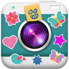Cool Photo Stickers for Girls-icoon