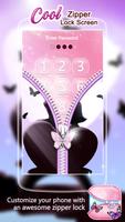 Cool Zipper Lock Screen poster