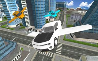 Flying Car Real Driving Simulator 3D capture d'écran 3