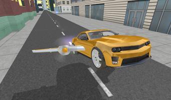Flying Free Car 3D Simulator screenshot 1