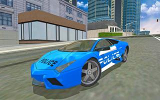 Futuristic Police Flying Car Sim 3D imagem de tela 1