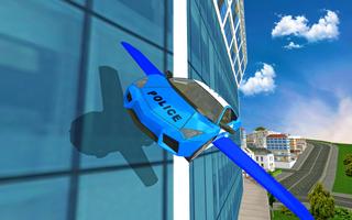 Futuristic Police Flying Car Sim 3D imagem de tela 2