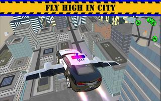 Police Flying Cop Car Driving 3D Ekran Görüntüsü 2