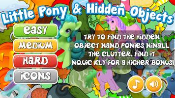 Hidden Objects Find Pony Plakat