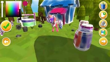 Little Pony Coloring Paint Creator 3d for Kids Ekran Görüntüsü 2
