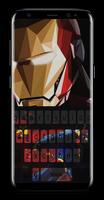Cool Hero bat-girl Emoji Keyboard captura de pantalla 1