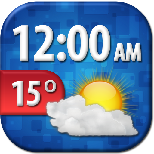 Красивый Погода Часы Виджет