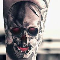 Coolest Skull Tattoo Affiche